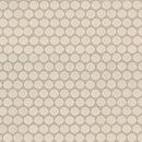 MSI Almond Penny Round Porcelain Mosaic Tile - Domino Collection