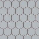 MSI Gray Hexagon Porcelain Mosaic Tile - Domino Collection