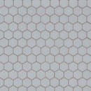 MSI Gray Hexagon Porcelain Mosaic Tile - Domino Collection