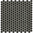 MSI Nero Penny Round Porcelain Mosaic Tile - Domino Collection