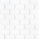 MSI White Glossy Ceramic Subway Tile - Domino Collection