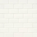 MSI White Glossy Ceramic Subway Tile - Domino Collection
