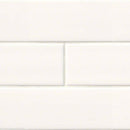 MSI White Glossy Ceramic Subway Tile - Domino Collection