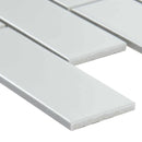MSI White Matte Porcelain Subway Mosaic Tile - Domino Collection
