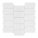 MSI White Picket Glossy Porcelain Backsplash Mosaic Tile - Domino Collection