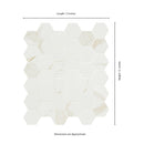 MSI Eden Calacatta Porcelain Mosaic Hexagon Wall and Floor Tile