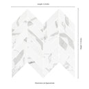 MSI Eden Statuary Chevron Mosaic Porcelain Wall and Floor Tile