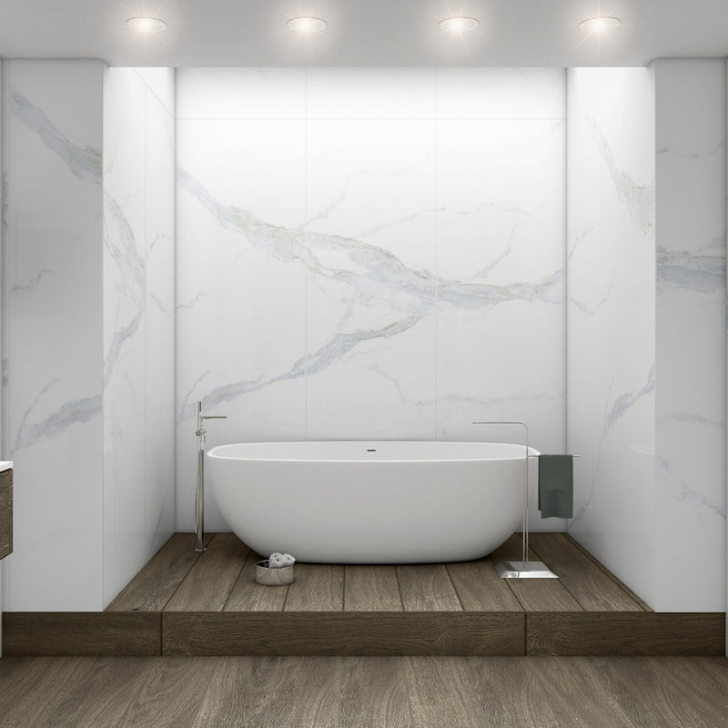 MSI Glacier Statuary Bookmatch Porcelain Wall and Floor Tile