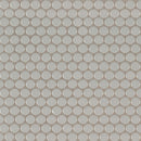 MSI Gray Glossy Penny Round Porcelain Mosaic Wall and Floor Tile 12.2"x11.3"