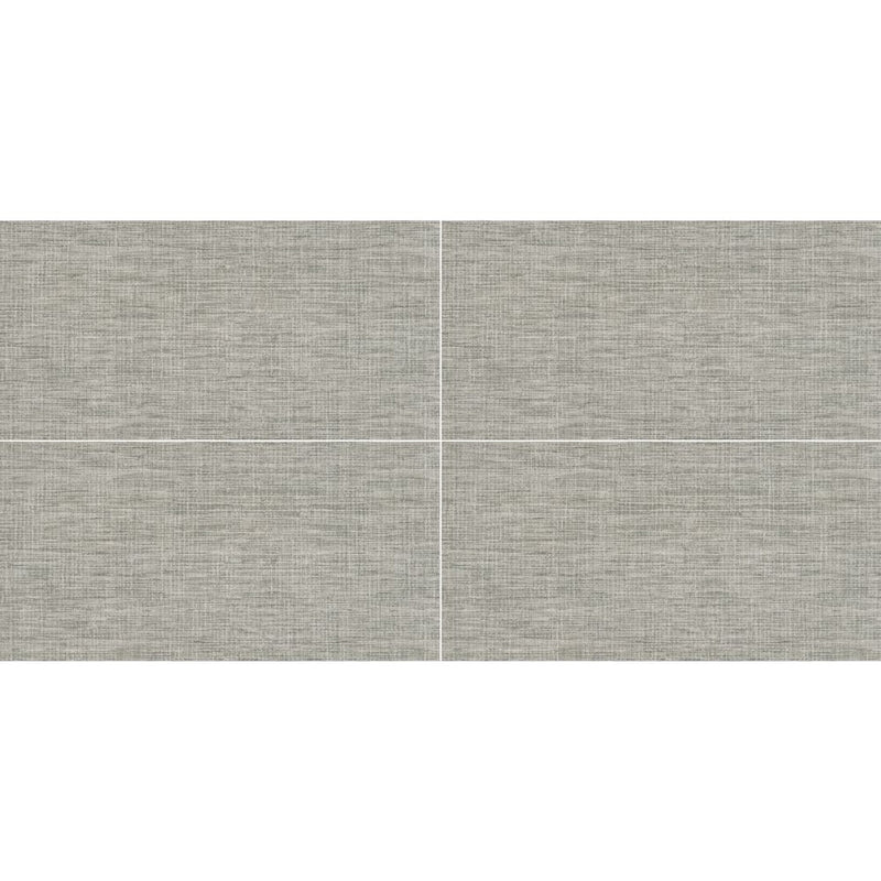 MSI Lineart Grey Matte Porcelain Wall and Floor Tile 12"x24" - Tektile Collection