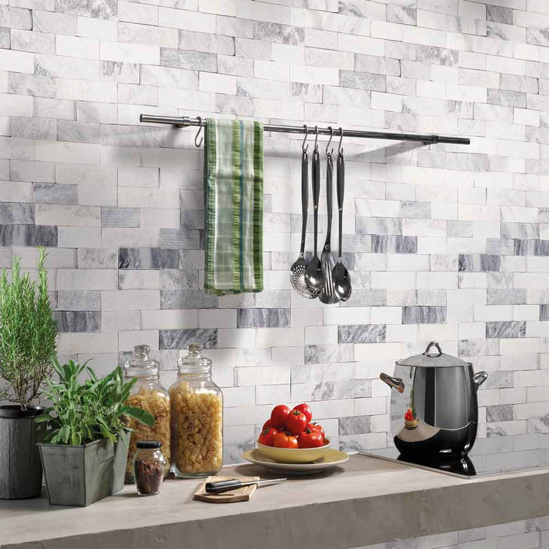 MSI rockmount alaska gray multi finish ledger panel marble wall tile 6x24 LPNLMALAGRY624 MULTI 1