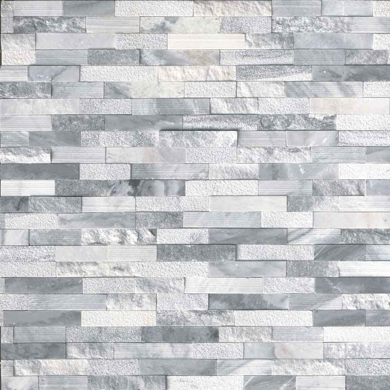 MSI rockmount alaska gray multi finish ledger panel marble wall tile 6x24 LPNLMALAGRY624 MULTI 4