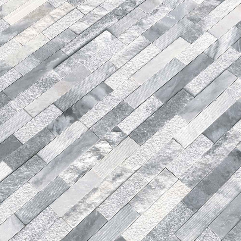 MSI rockmount alaska gray multi finish ledger panel marble wall tile 6x24 LPNLMALAGRY624 MULTI