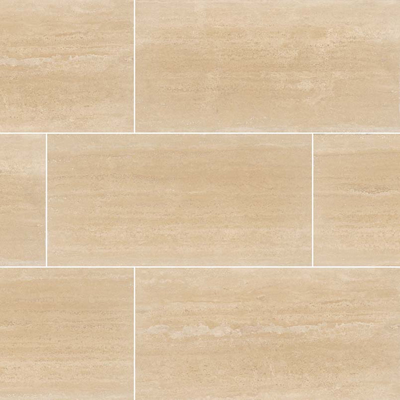 MSI Roman Vein Cut Travertine Wall and Floor Tile 12"x24"