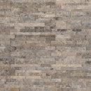 MSI silver travertine splitface mini ledger panel 4.5X16 LPNLTSIL4.516 MINI sealed top view