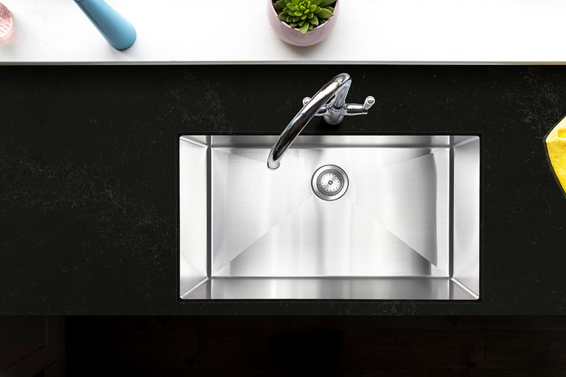MSI singlebowl handcrafted stainless steel sink SIN 16 SINBWL WEL 3219 roomscene