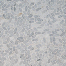 MSI Sliced Carrara White Pebbles Tumbled Marble Mosaic Tile 11.81"x11.81" - Rio Lago Collection