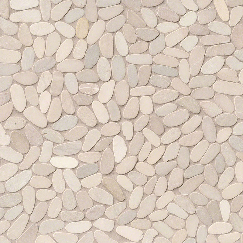 MSI Sliced Earth Pebbles Tumbled Marble Mosaic Tile 11.81"x11.81" - Rio Lago Collection