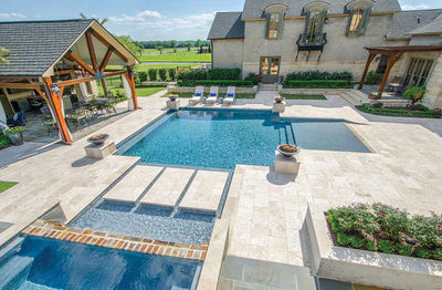 Travertine Pool Coping