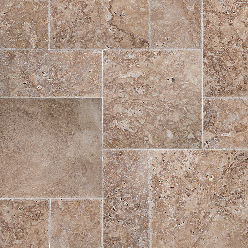 MSI Tuscany Walnut Pattern Travertine Wall and Floor Tile