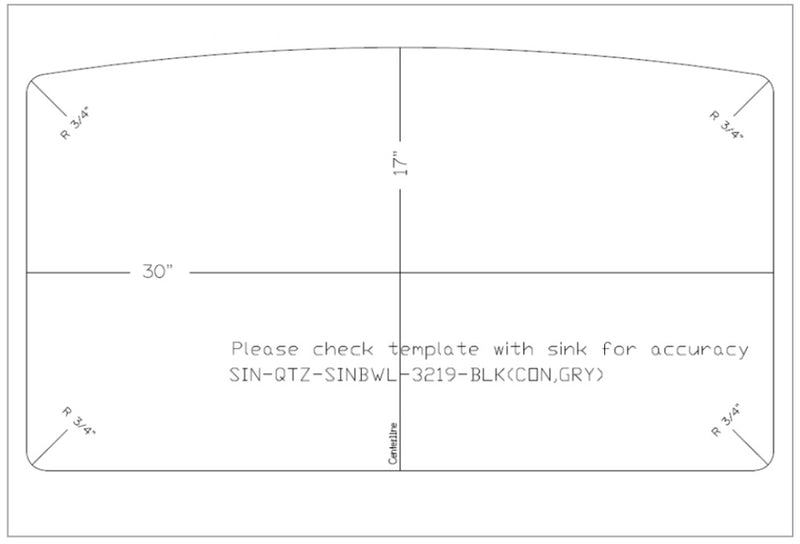 MSI white quartz singlebowl sink SIN QTZ SINBWL 3219 WHT draw