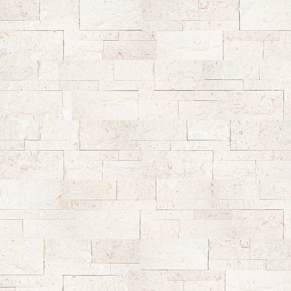 MSI XL Rockmount Mayra White Splitface Ledger Panel Limestone Wall Tile 9"x24", photo 3 of 6