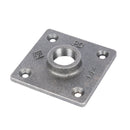 1/2 in. Black Square Mini Flange