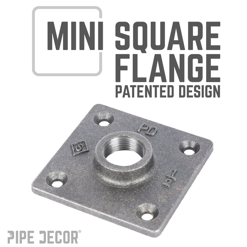 1/2 in. Black Square Mini Flange, photo 3 of 6
