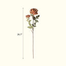 Two-Head Seattle Dahlia Flower Stem 26.7" Tall