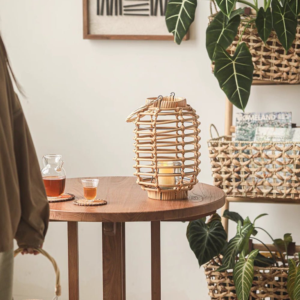 Decorative Bamboo Woven Lantern Holder, photo 6 of 8