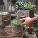 Farmhouse Wooden Box for Succulents or Flowers