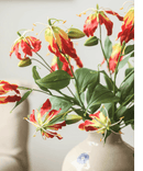 Faux Fire Lily Stem 31.9" Tall