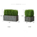 Faux Grass in Black Pot by RusticReach