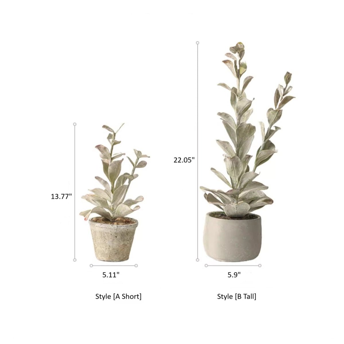Realistic Green Plant in Ceramic Pot, photo 7 of 7