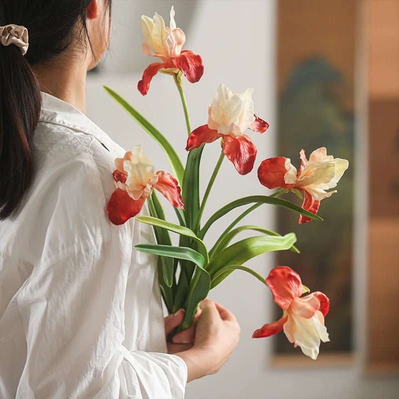 Silk Iris Flower 22" Tall, photo 2 of 11