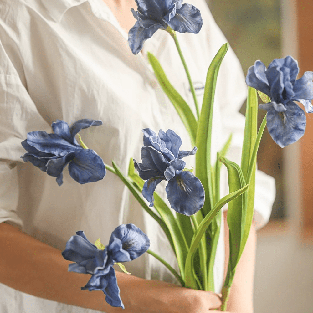 Silk Iris Flower 22" Tall, photo 8 of 11