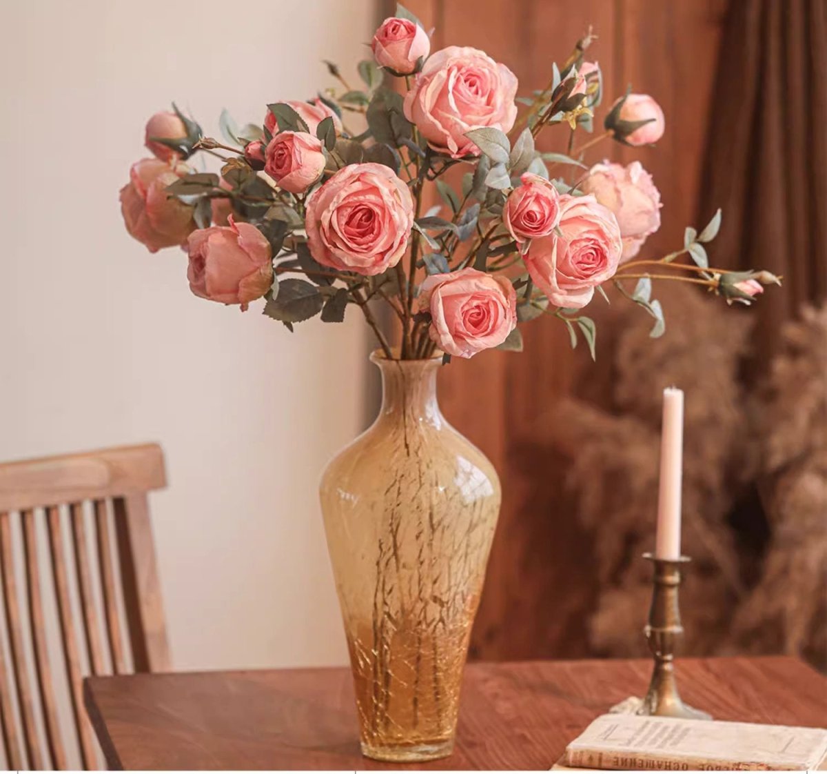 Miriya Large Rose Flower Stem 25.2" Tall, photo 6 of 8