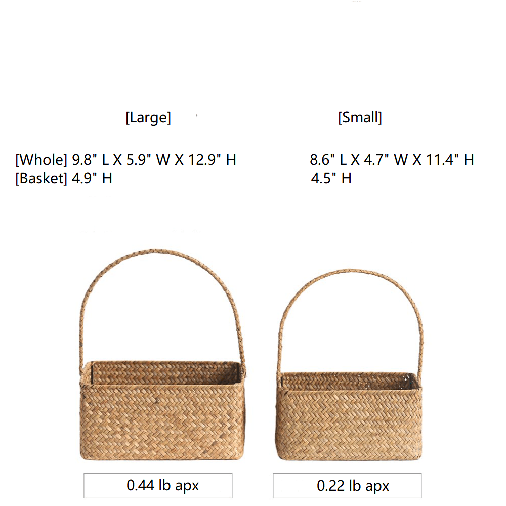 Rectangular Woven Carry Basket Organizer, photo 10 of 10