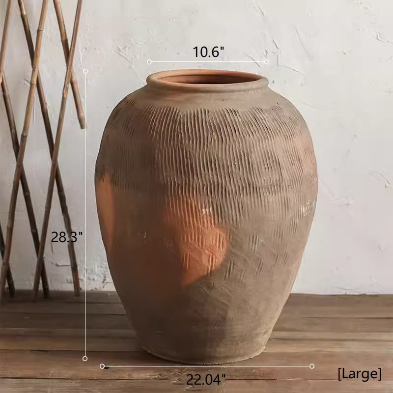 Round Earthenware Brown Pot, photo 10 of 13