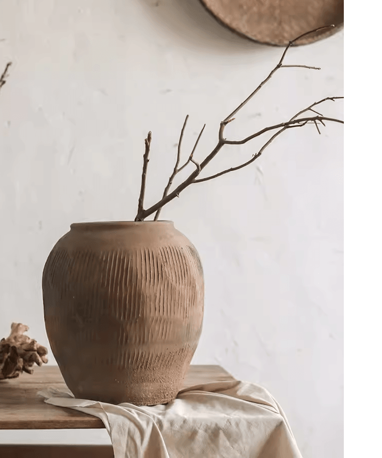 Round Earthenware Brown Pot, photo 5 of 13