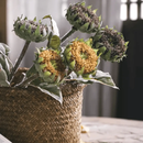 Artificial Small Head Sunflower Stem 23.6" Tall by RusticReach