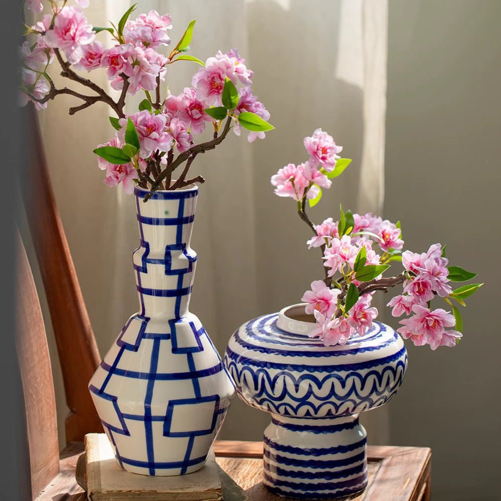 Small Peach Blossom Flower Stem 16.5" Tall, photo 3 of 8