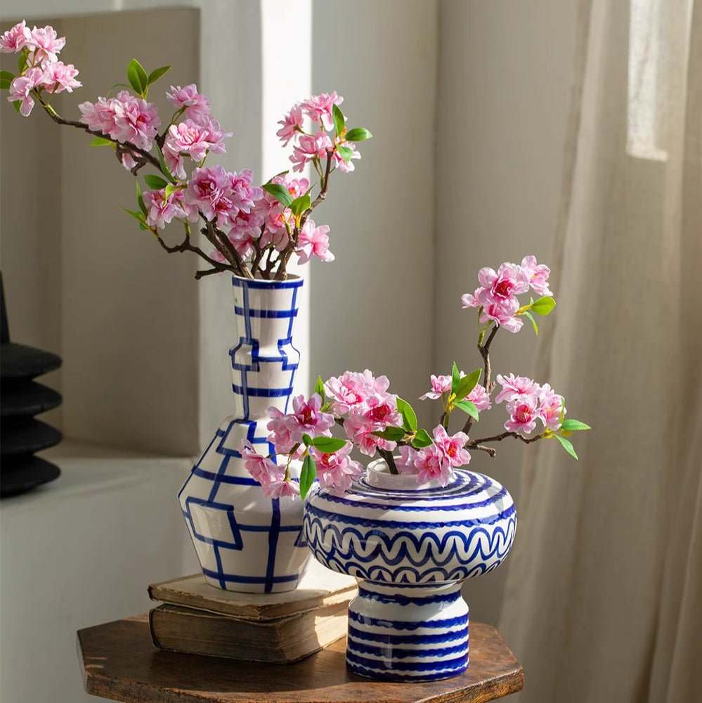 Small Peach Blossom Flower Stem 16.5" Tall, photo 6 of 8