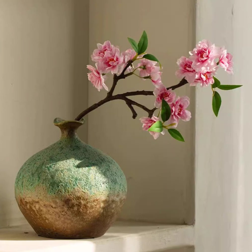 Small Peach Blossom Flower Stem 16.5" Tall, photo 7 of 8