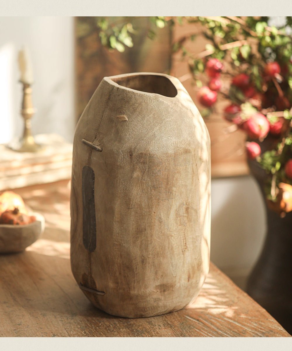 Homestead Solid Wood Décor Vase, photo 5 of 9