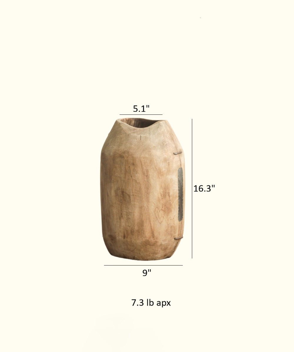 Homestead Solid Wood Décor Vase, photo 9 of 9
