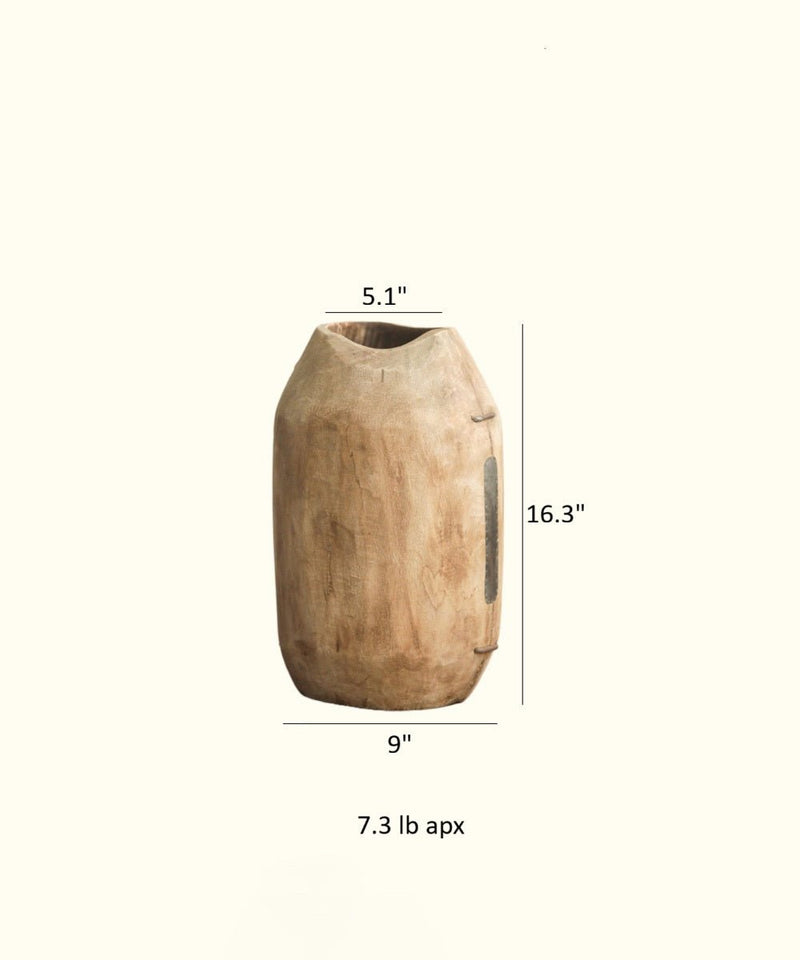 Homestead Solid Wood Décor Vase, photo 9 of 9