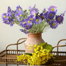 Summer Chrysanthemum Flower Stem in Purple 23.6" Tall