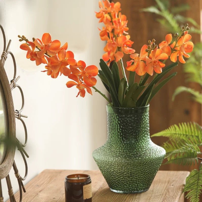 Faux Vanda Orchid Stem 24" Tall, photo 3 of 9