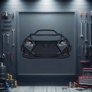 2015 RC F Rocket Bunny Front View Metal Neon Car Wall Art - MTN0173